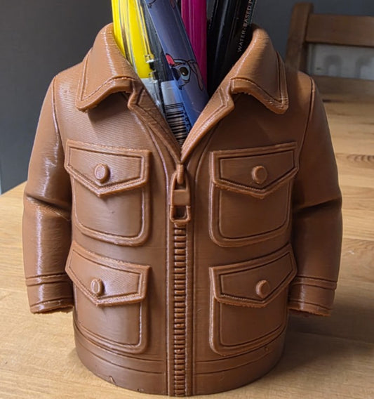 Lederjacken Stiftehalter